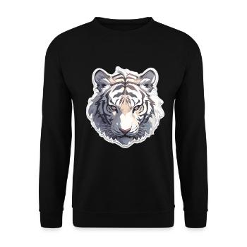 Tiger Wildcat Tiger Baby Baby Tiger Africa - Sweat-shirt Unisexe - noir - Devant - Alina (178cm) & Michal (187cm)