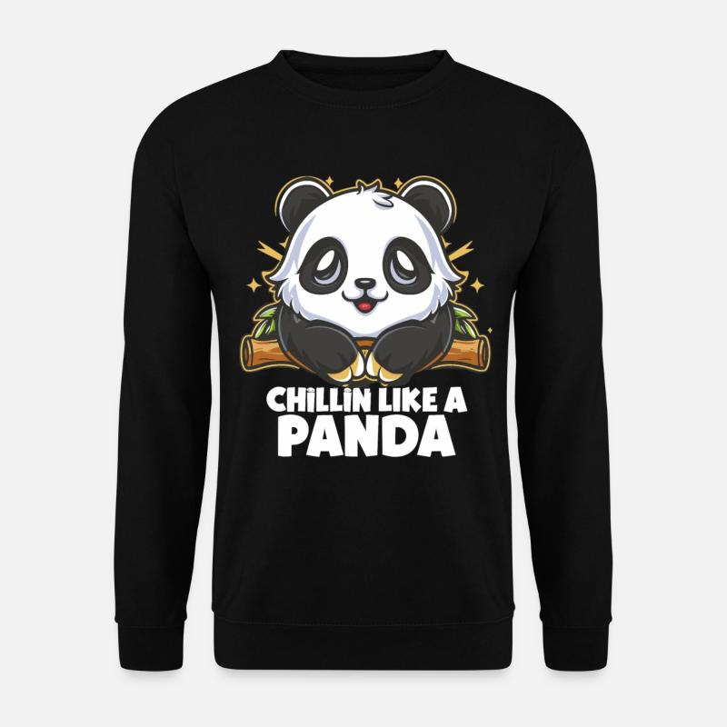 Chillin like a Panda - Unisex Sweatshirt - black
