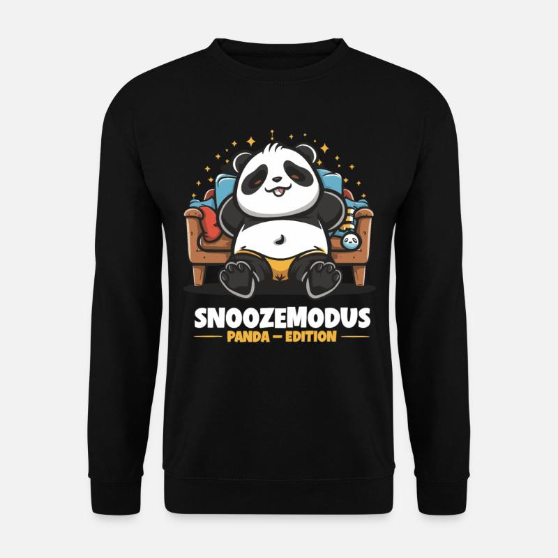 Snooze Mode - Panda Edition - Unisex Sweatshirt - black