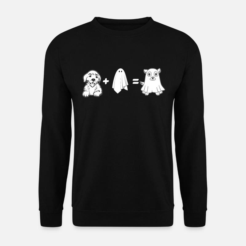 Funny Halloween Ghost Dog - Unisex Pullover - Schwarz