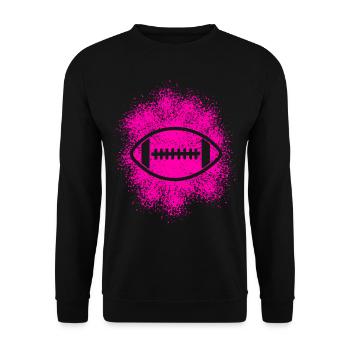 American Football Girls Women Kids - Unisex Sweatshirt - black - Front - Alina (178cm) & Michal (187cm)