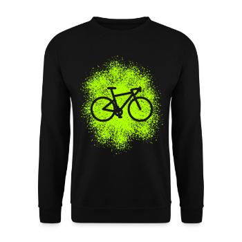 Gravel Bike Vélo de route Cycliste - Sweat-shirt Unisexe - noir - Devant - Alina (178cm) & Michal (187cm)