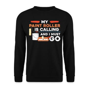 House Painter Decorator My Paint - Unisex Pullover - Schwarz - Vorne - Alina (178cm) & Michal (187cm)