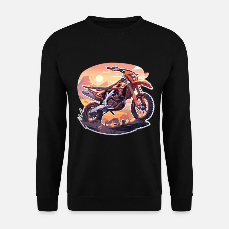 Motocross Motocross Motorrad Motocross Kinder - Unisex Pullover - Schwarz