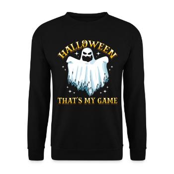 Halloween That's My Game - Funny Halloween Party G - Unisex Sweatshirt - black - Front - Alina (178cm) & Michal (187cm)