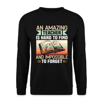 Meilleure idée de cadeau de pension pour les enseignants Étudiant - Sweat-shirt Unisexe - noir - Devant - Alina (178cm) & Michal (187cm)