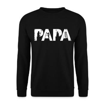 House Painter Decorator Dad - Unisex Sweatshirt - black - Front - Alina (178cm) & Michal (187cm)