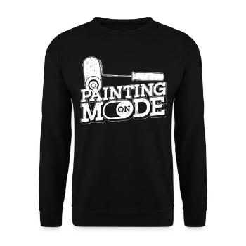 House Painter Decorator Painting - Unisex Pullover - Schwarz - Vorne - Alina (178cm) & Michal (187cm)