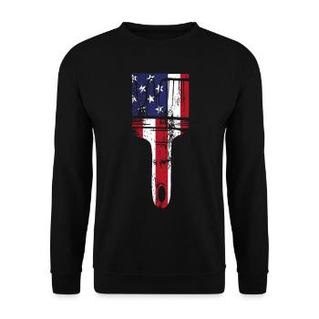 House Painter Decorator Paint - Unisex Pullover - Schwarz - Vorne - Alina (178cm) & Michal (187cm)