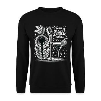 C’est mon costume de disco - Sweat-shirt Unisexe - noir - Devant - Alina (178cm) & Michal (187cm)