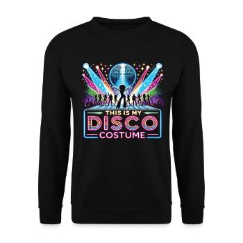 C’est mon costume de disco - Sweat-shirt Unisexe - noir - Devant - Alina (178cm) & Michal (187cm)