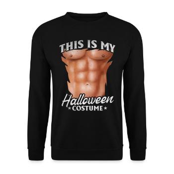 This Is My Halloween Costume Halloween Funny Hallo - Unisex Pullover - Schwarz - Vorne - Alina (178cm) & Michal (187cm)