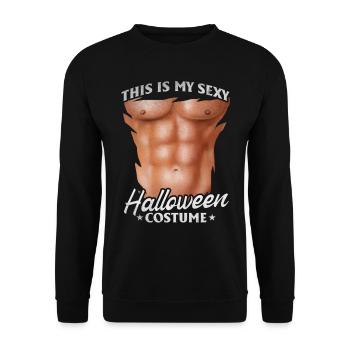 This Is My Sexy Halloween Costume Halloween Funny - Unisex Pullover - Schwarz - Vorne - Alina (178cm) & Michal (187cm)
