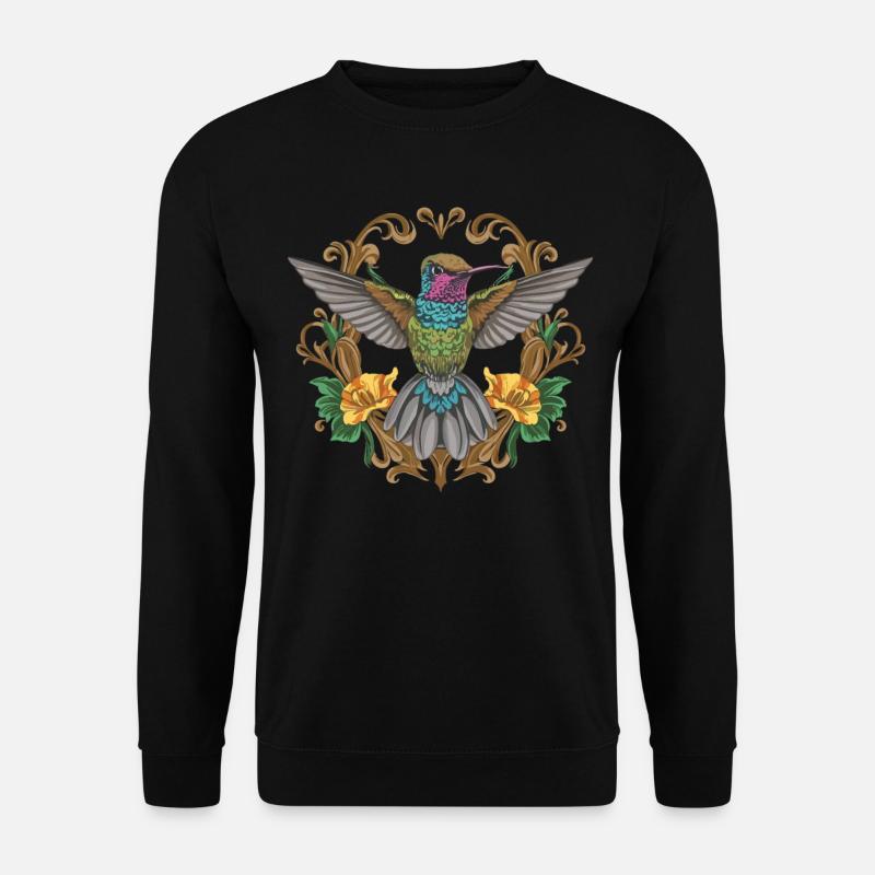 Enchanting Hummingbird Flight - Unisex Sweatshirt - black