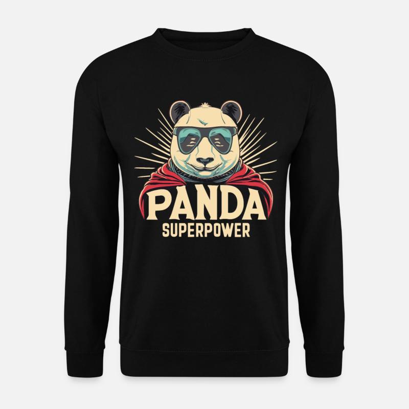 Superpower Panda - Unisex Sweatshirt - black