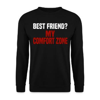 Misanthrop Menschenhasser Asozial Introvertiert - Unisex Pullover - Schwarz - Vorne - Alina (178cm) & Michal (187cm)