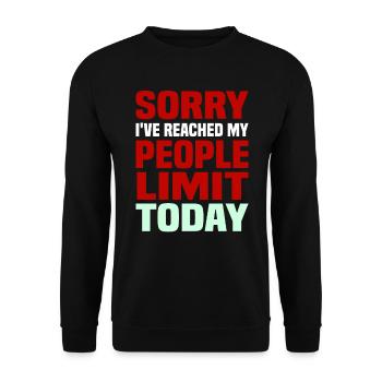 Misanthrope Antisocial Introvert - Unisex Sweatshirt - black - Front - Alina (178cm) & Michal (187cm)