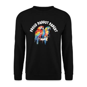 Perruche Perruche Oiseau Perruche Propriétaire - Sweat-shirt Unisexe - noir - Devant - Alina (178cm) & Michal (187cm)