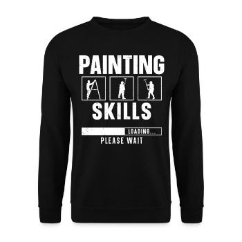House Painter Decorator Painting - Unisex Pullover - Schwarz - Vorne - Alina (178cm) & Michal (187cm)