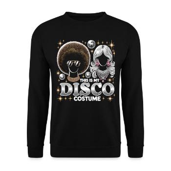 C’est mon costume de disco - Sweat-shirt Unisexe - noir - Devant - Alina (178cm) & Michal (187cm)
