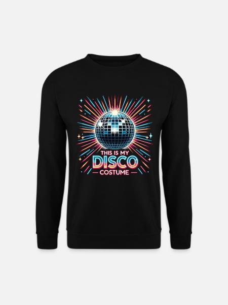 This Is My Disco Costume - Unisex Pullover - Schwarz