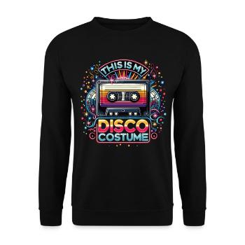 C’est mon costume de disco - Sweat-shirt Unisexe - noir - Devant - Alina (178cm) & Michal (187cm)