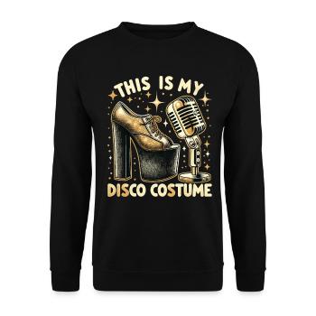 C’est mon costume de disco - Sweat-shirt Unisexe - noir - Devant - Alina (178cm) & Michal (187cm)
