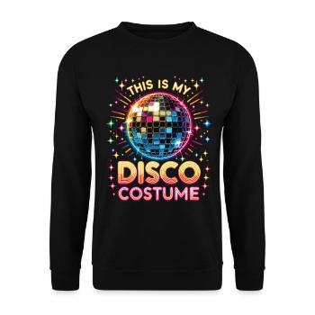 C’est mon costume de disco - Sweat-shirt Unisexe - noir - Devant - Alina (178cm) & Michal (187cm)