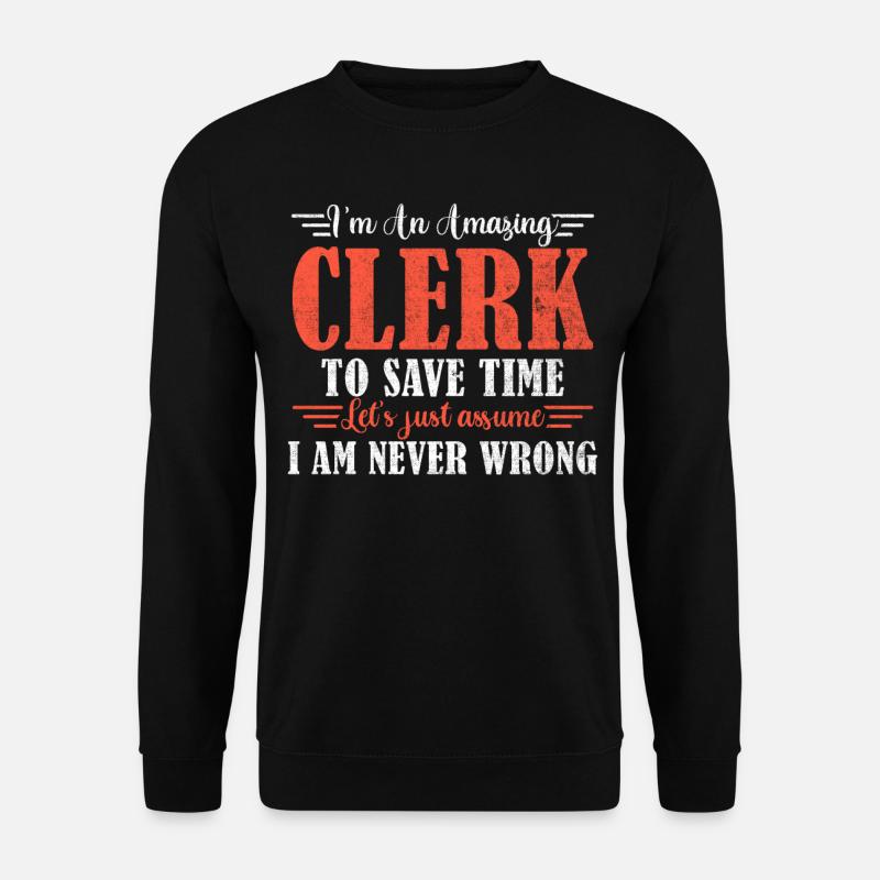 Awesome Clerk - Unisex Pullover - Schwarz