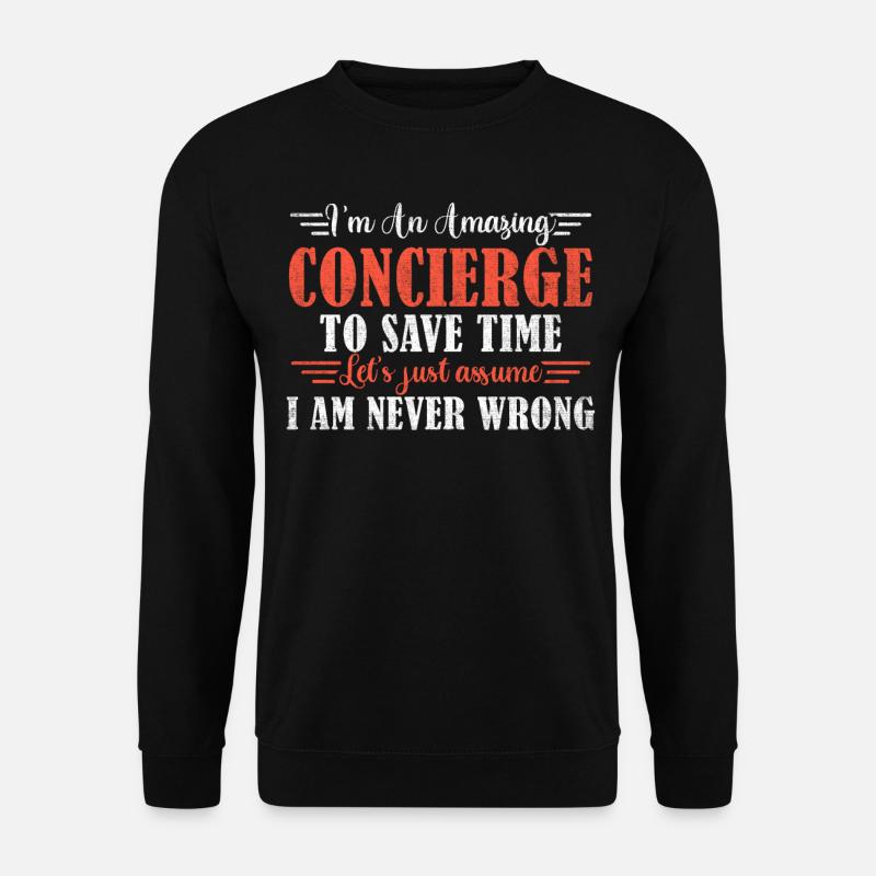 Awesome Concierge - Unisex Pullover - Schwarz