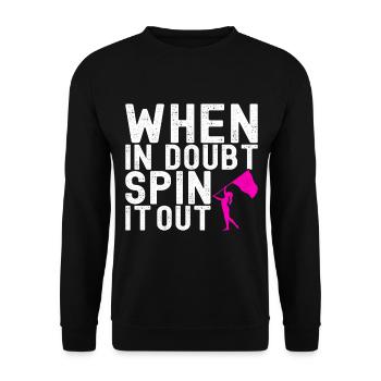 Drapeau agitant la fanfare garde de couleur - Sweat-shirt Unisexe - noir - Devant - Alina (178cm) & Michal (187cm)