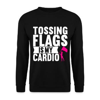 Drapeau agitant la fanfare garde de couleur - Sweat-shirt Unisexe - noir - Devant - Alina (178cm) & Michal (187cm)