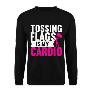 Flag Waver Fanfare Garde de couleur - Sweat-shirt Unisexe - noir - Devant - Alina (178cm) & Michal (187cm)