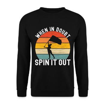 Drapeau agitant la fanfare garde de couleur - Sweat-shirt Unisexe - noir - Devant - Alina (178cm) & Michal (187cm)