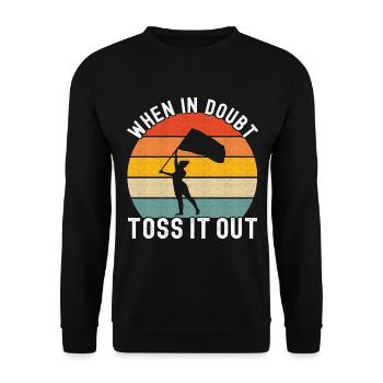 Drapeau agitant la fanfare garde de couleur - Sweat-shirt Unisexe - noir - Devant - Alina (178cm) & Michal (187cm)