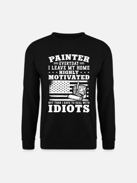 House Painter Decorator Painter - Unisex Pullover - Schwarz
