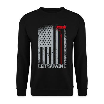 House Painter Decorator American - Unisex Pullover - Schwarz - Vorne - Alina (178cm) & Michal (187cm)
