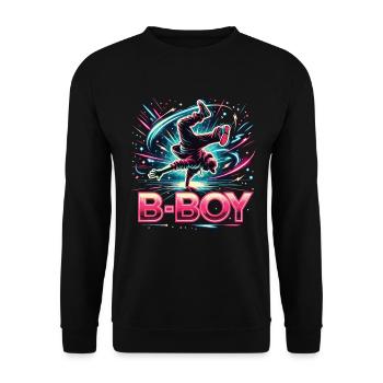 Breakdance Breakdancer Breakdance Kids - Unisex Sweatshirt - black - Front - Alina (178cm) & Michal (187cm)