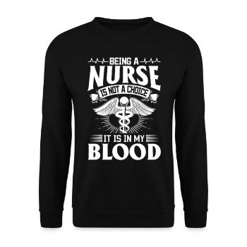 Registered Nurse Hospital Nurse Geriatric Nurse - Unisex Pullover - Schwarz - Vorne - Alina (178cm) & Michal (187cm)