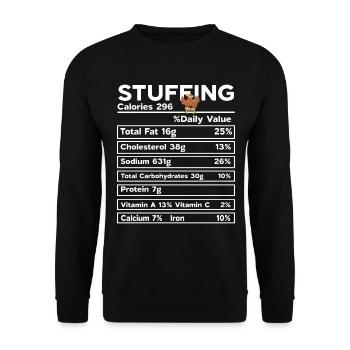 Farce amusante pour la nutrition de Thanksgiving en famille - Sweat-shirt Unisexe - noir - Devant - Alina (178cm) & Michal (187cm)