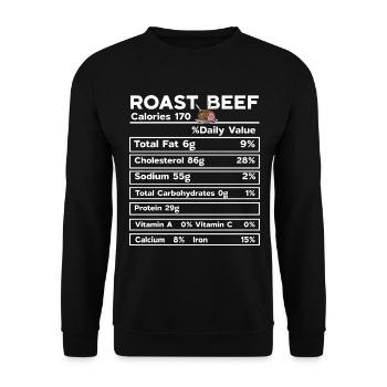 Tarte aux pommes drôle pour la nutrition de Thanksgiving en famille - Sweat-shirt Unisexe - noir - Devant - Alina (178cm) & Michal (187cm)