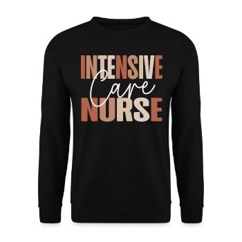 Registered Nurse Rn Medical - Unisex Sweatshirt - black - Front - Alina (178cm) & Michal (187cm)