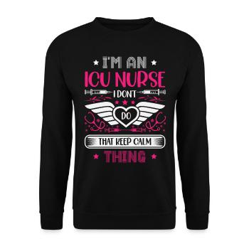 Registered Nurse Rn Medical - Unisex Sweatshirt - black - Front - Alina (178cm) & Michal (187cm)