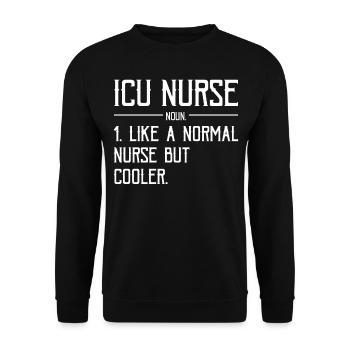 Registered Nurse Rn Medical Hospital Healthcare - Unisex Pullover - Schwarz - Vorne - Alina (178cm) & Michal (187cm)