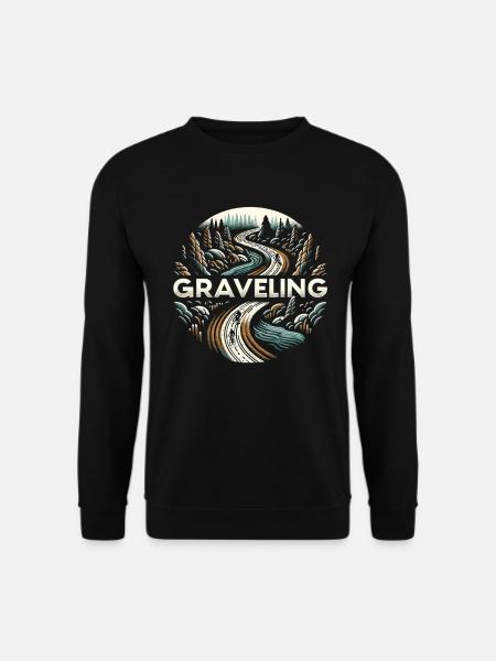 Graveling Gravelbike Gravelbiker Gravel Bike - Unisex Pullover - Schwarz