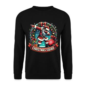 Christmas Squad - Unisex Sweatshirt - black - Front - Alina (178cm) & Michal (187cm)