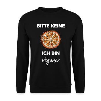 Veganer Vegan Früchte Blutorange Sommerfrüchte - Unisex Pullover - Schwarz - Vorne - Alina (178cm) & Michal (187cm)