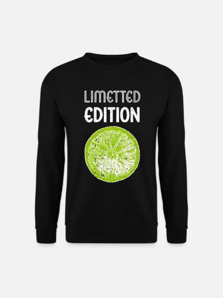 Limetted edition Limette Citrus tropische Früchte - Unisex Pullover - Schwarz