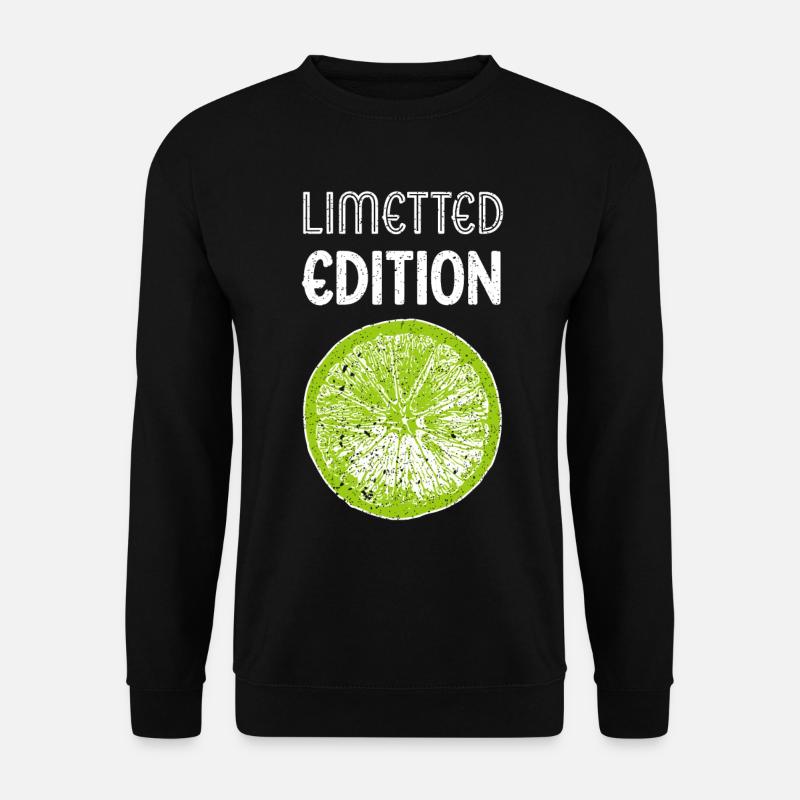 Limetted edition Limette Citrus tropische Früchte - Unisex Pullover - Schwarz