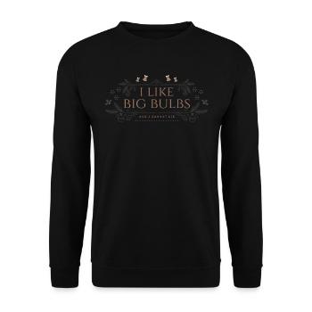 J’aime Big Bulbs et je ne peux pas mentir - Noël - Sweat-shirt Unisexe - noir - Devant - Alina (178cm) & Michal (187cm)